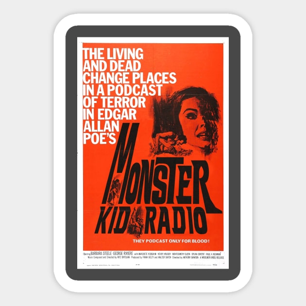 Monster Kid Radio podcasts for blood Sticker by MonsterKidRadio